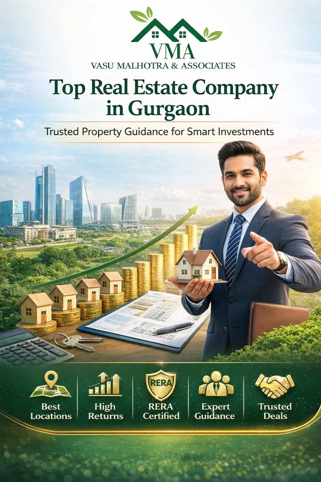 Vasu Malhotra & Associates Is Top Real Estate Company in Gurgaon – Trusted Property Guidance for Smart Investments